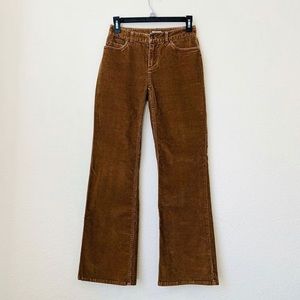 Trendy corduroy flare pants like brandy!